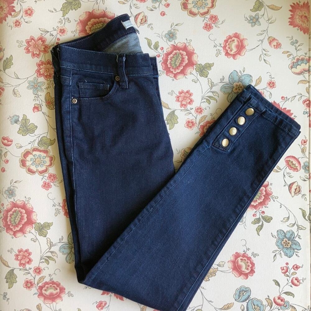 New York & Co. Dark Wash Skinny Jeans, Size 0
